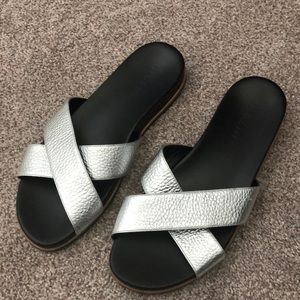 M. Gemi silver cross over slides